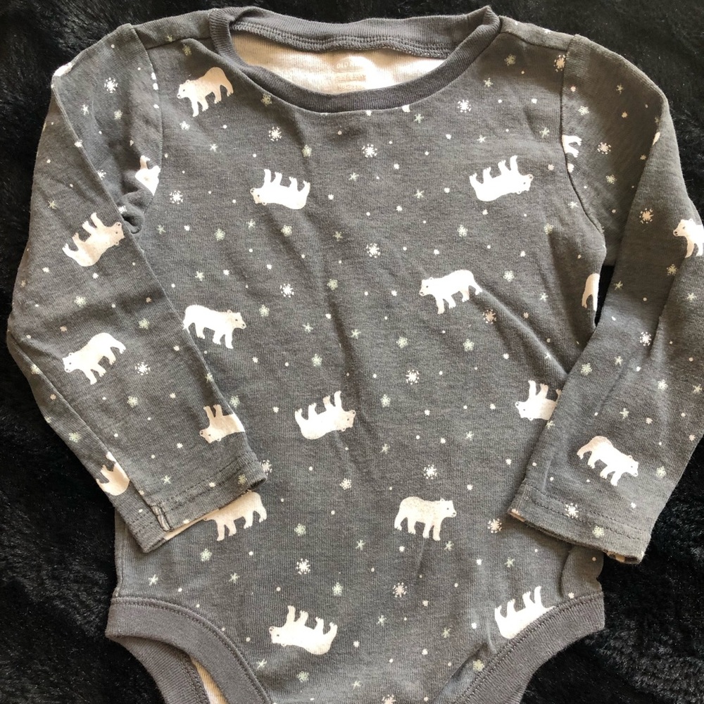 Old Navy Polar Bear Onesie size 18-24m
